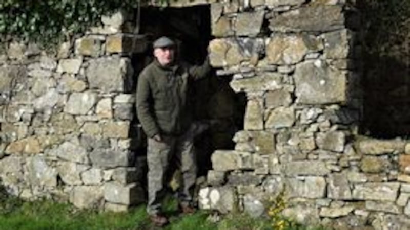 Gerry McLaughlin at his former family home in the townland of Corlea, Donegal.&nbsp;