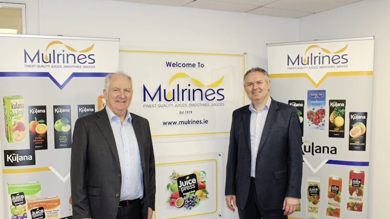 New managing director Michael Lyttle (right) with Peter Mulrine, chairman of Mulrines 