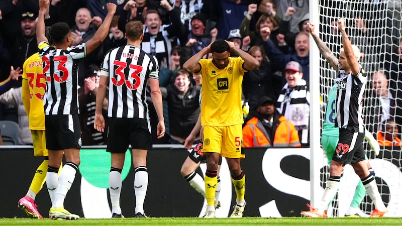 Sheffield United's relegation confirmed after loss to Newcastle United