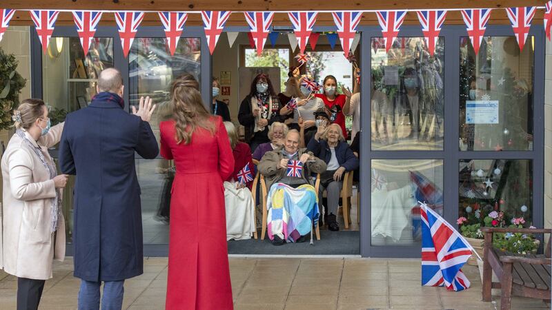 William and Kate’s trip was arranged to boost morale and thank key workers and communities for their efforts during the pandemic.