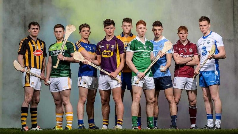 At the launch of the Bord Gas Energy U21 GAA Hurling U21 All Ireland Championship 2016 are, from left to right, Kilkenny&#39;s James Maher, Antrim&#39;s Ryan McCambridge, Tipperary&#39;s Ronan Maher, Wexford&#39;s Conor McDonald, Clare&#39;s Bobby Duggan, Limerick&#39;s Cian Lynch, Dublin&#39;s Eoghan O&#39;Donnell, Galway&#39;s Conor Whelan and Waterford&#39;s Austin Gleeson at Kilmacud Crokes GAA Club, Glenabyn, Stillorgan, Co. Dublin. Picture by Ramsey Cardy/SPORTSFILE  