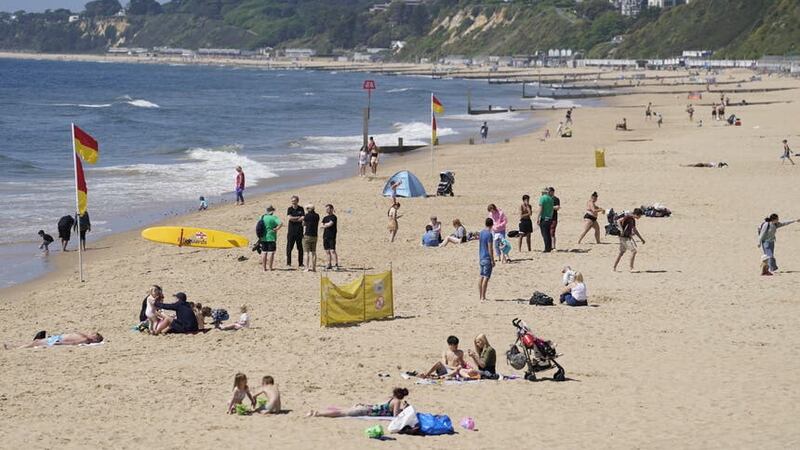 Police attended the beach off Bournemouth Pier (PA)