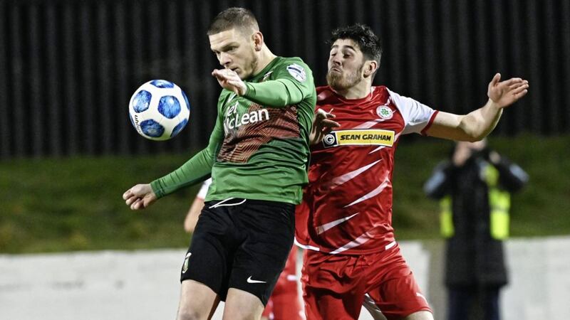 Kris Lowe (right) has been a brilliant signing for Cliftonville Pic Colm Lenaghan/ Pacemaker 