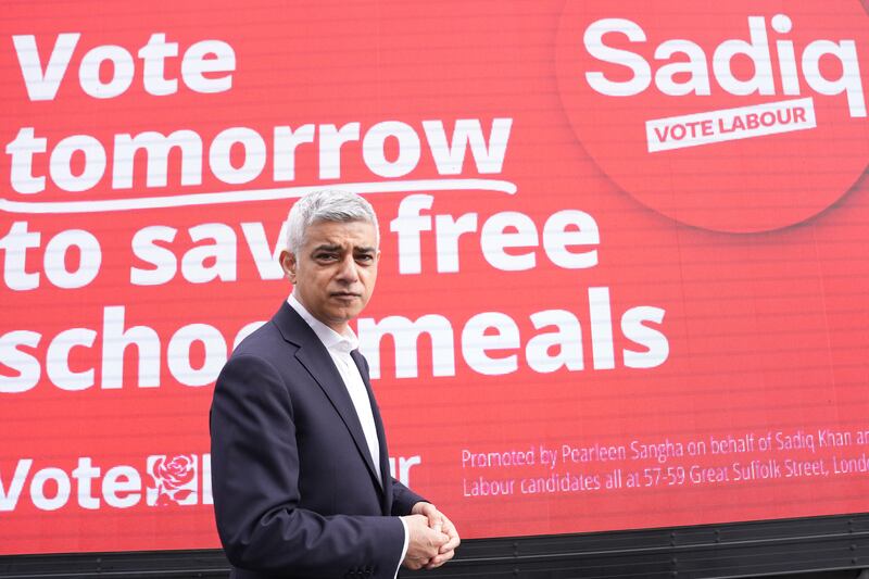 Mr Khan plans to make free school meals permanent in London’s state primary schools
