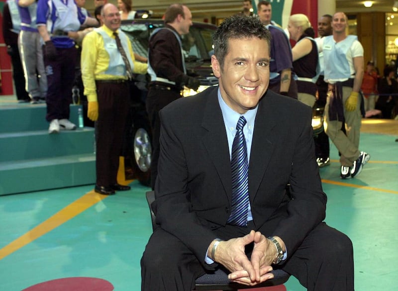 Dale Winton during filming of game show Touch the Truck (Kirsty Wigglesworth/PA)