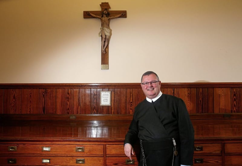 Fr Noel Kehoe who is moving to a new post in Dundalk Picture Mal McCann. 
