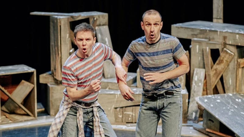 FINDING THEIR MOJO: Terence Keeley, pictured left, as Mickybo and Michael Condron as Mojo have been nominated for a &#39;Best Ensemble&#39; award for their performances in the recent revival of Owen McCafferty&#39;s Mojo Mickybo at The MAC 