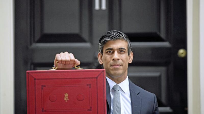 Chancellor of the Exchequer, Rishi Sunak, holds his ministerial &#39;Red Box&#39; outside 11 Downing Street, London, before delivering his Budget last week. Picture: Victoria Jones/PA Wire. 
