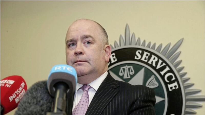 Superintendent George Clarke at yesterday&#39;s PSNI press conference. Picture by Hugh Russell 