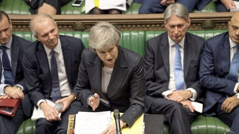 Theresa May during Prime Minister's Questions in the House of Commons. Picture by Mark Duffy/UK Parliament/PA Wire