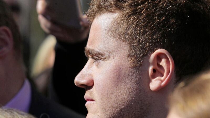 Paddy Jackson leaves court after being found not guilty. Picture by Mal McCann 