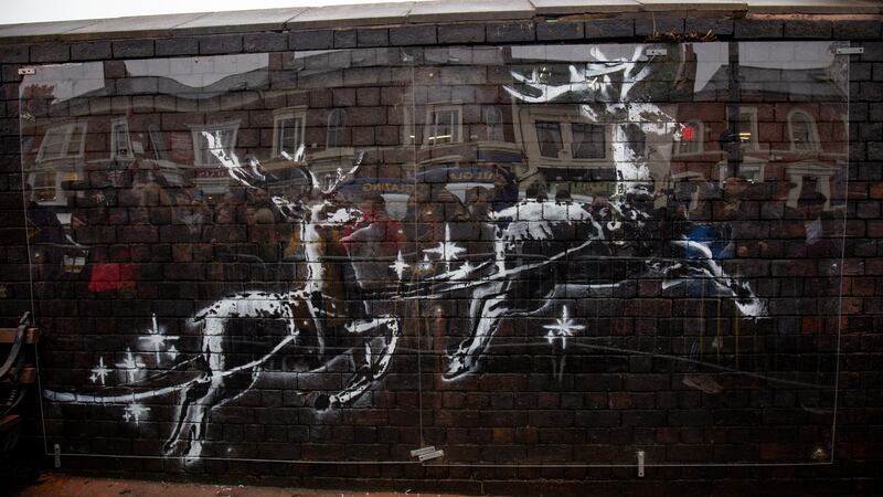 The artwork in Birmingham’s Jewellery Quarter has now been covered with perspex by Network Rail.