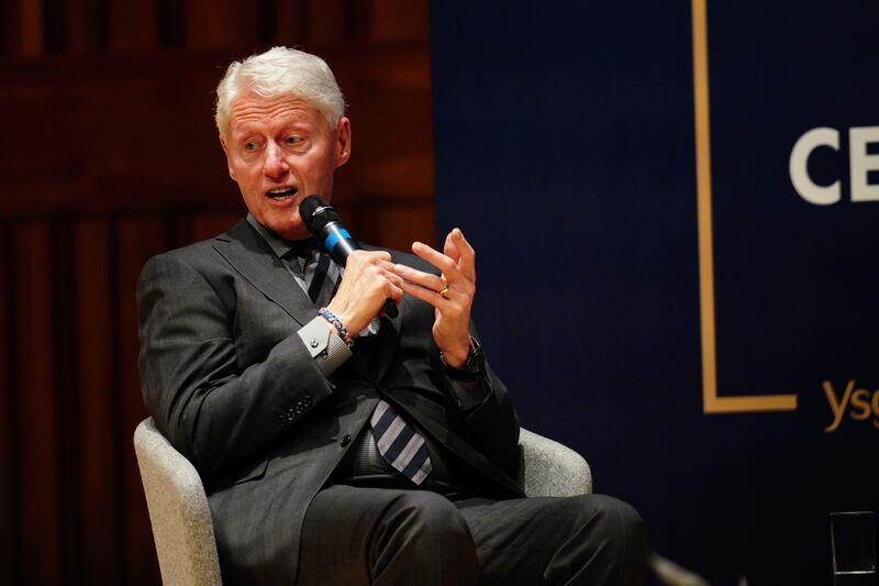 Former US president Bill Clinton also featured heavily in the documents