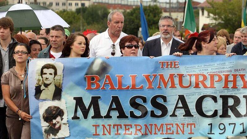 Gerry Adams has expressed his &quot;concern and anger&quot; after the MOD said it had not yet traced the British soldiers present at the time of the 1971 Ballymurphy Massacre Picture by Colm O&#39;Reilly 