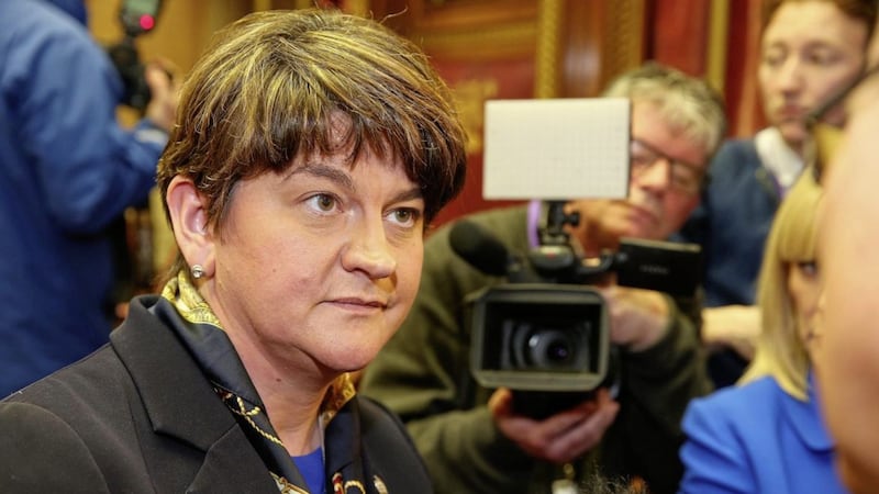 DUP leader Arlene Foster has said no-one in receipt of RHI subsidies is a DUP donor. Picture by Mal McCann 