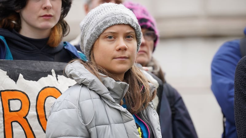 Greta Thunberg was arrested at a protest on October 17 (Lucy North/PA)