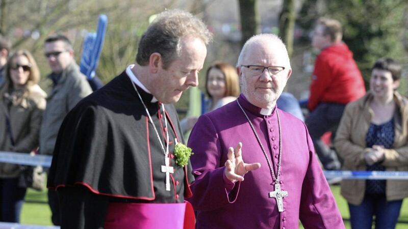 Revd Richard Clarke and Archbishop Eamon Martin are the Church of Ireland and Catholic Archbishops of Armagh 