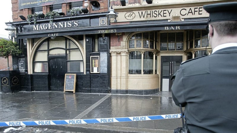 The scene of Robert McCartney&#39;s murder at Magennis&#39;s bar in January 2005 