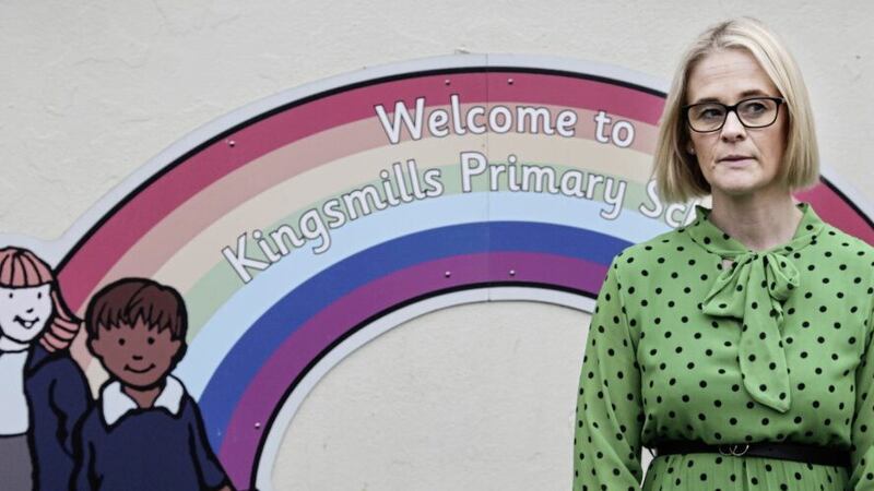 Gemma Harrison, principal of Kingsmills Primary school in Co Armagh. Picture by Hugh Russell 