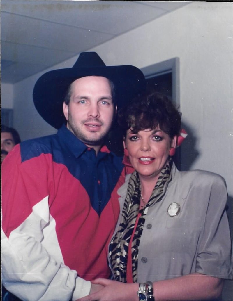 Susan with Garth Brooks at Florida Strawberry Festival in 1991