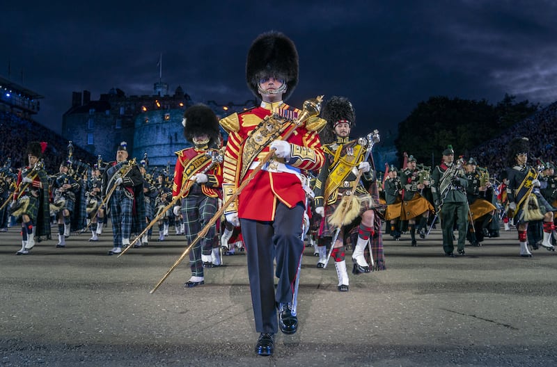 The Royal Edinburgh Military Tattoo takes place every August in the shadow of Edinburgh Castle