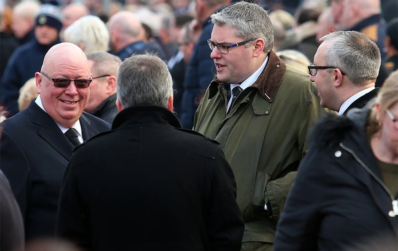 &nbsp;East Belfast MP Gavin Robinson attended the funeral. Picture by Mal McCann
