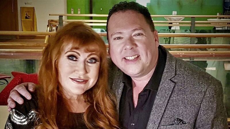 Co Down-born singing star Rose-Marie with broadcaster, DJ and panto co-star Robin Elliott 