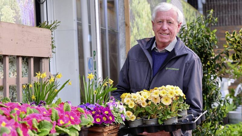 Robin Mercer welcomes customers back to Hillmount Garden Centre. Picture by Arthur Allison/Pacemaker 