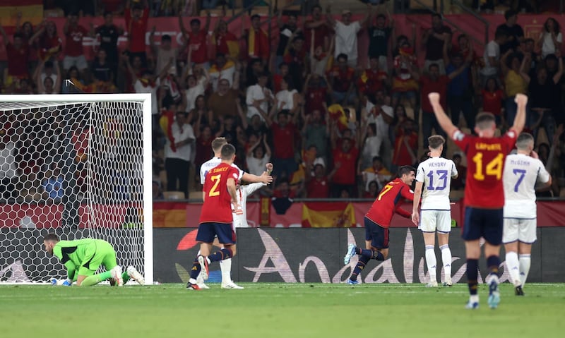 Alvaro Morata puts Spain ahead