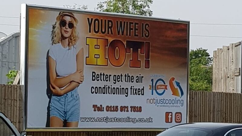 The company is considering a follow-up advert with the slogan ‘your husband is hot’ to ‘keep the balance’.