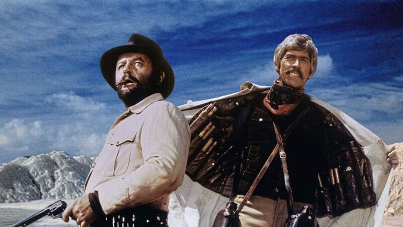 Rod Steiger and James Coburn in a Fistful of Dynamite 