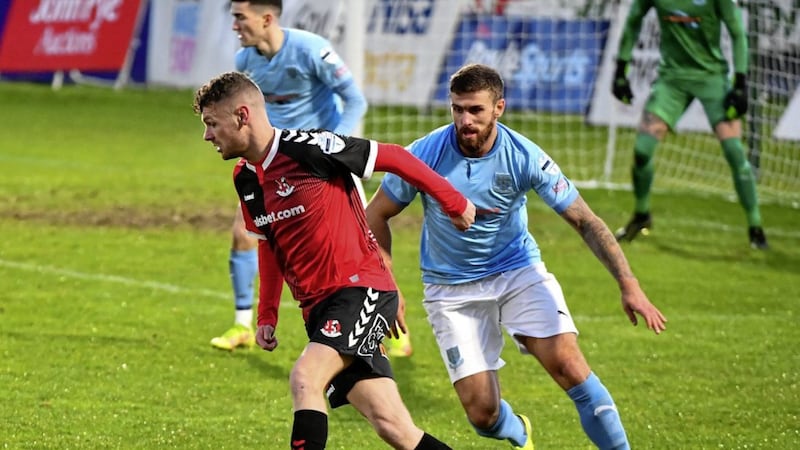 Steven McCullough (right) was the Ballymena&#39;s goalscoring hero in their semi-final win over Newry while Crusaders&#39; Ben Kennedy (left) says they are hoping to give the retiring Declan Caddell the perfect send off 