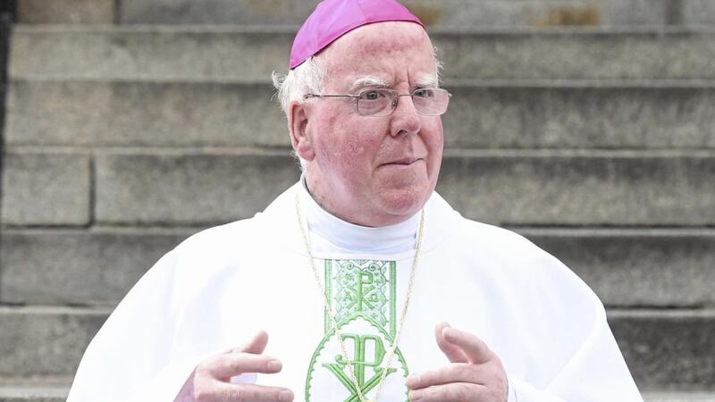 Bishop John McAreavey said his decision to con-celebrate mass with Fr Malachy Finegan was &#39;spur of the moment&#39;. Picture by Colm Lenaghan, Pacemaker 