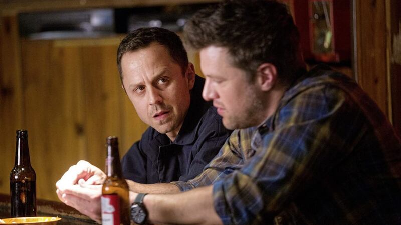 Giovanni Ribisi (left) stars as a conman who adopts his cellmate&#39;s identity in Sneaky Pete  