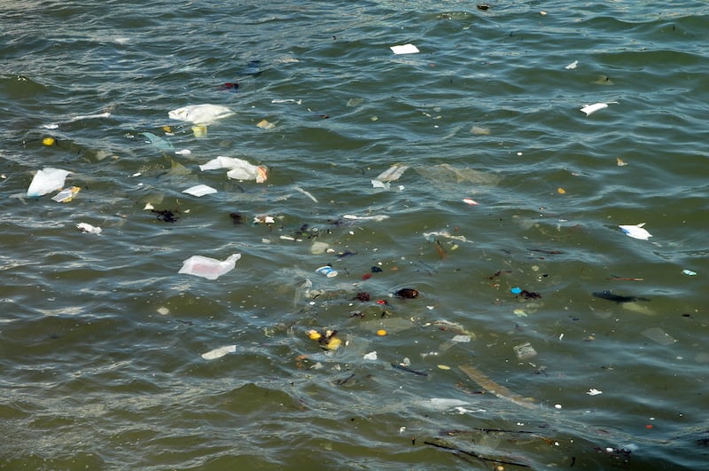 Plastic pollution.