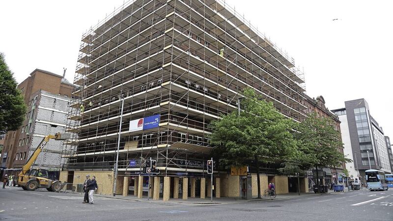 Work is under way on a &pound;9.5 million expansion of The Flint on Belfast&#39;s Howard Street. Picture by Hugh Russell. 