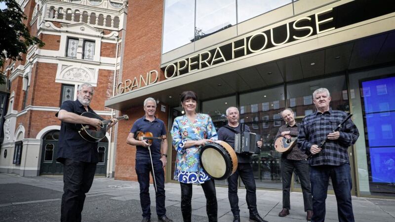 Dervish help launch the Belfast International Arts Festival 2021 ahead of their headline festival performance at the Grand Opera House on Thursday, October 21 