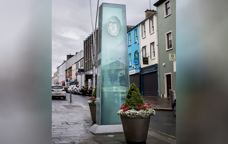 Omagh Bomb Memorial located on Market Street Omagh on the spot were the car bomb exploded on 15 August 1998. Picture by Liam McBurney/PA Wire&nbsp;