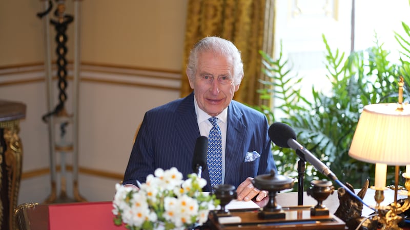 The King made the recording ahead of the Royal Maundy Service (BBC/Sky/ITV News)