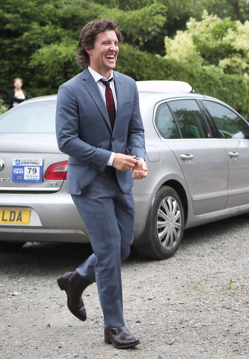 Actor Jack Donnelly arrives for the ceremony