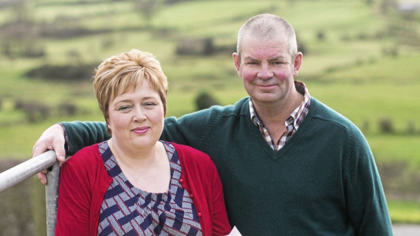 Allison and Will Abernethy at their Co Down farm Picture: Geoff Telford Photography