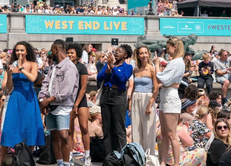 Crowds at West End Live