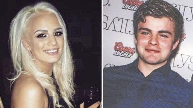 Shiva Devine and Conall McAleer who died in the crash in the early hours of Sunday 