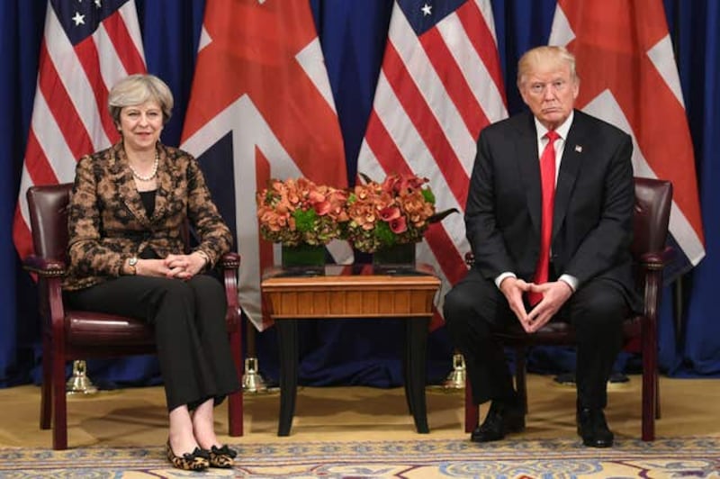 Theresa May visits the US
