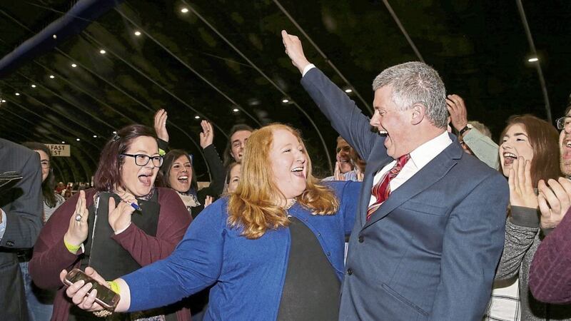 PEOPLE&rsquo;S CHOICE: Alliance leader Naomi Long celebrates topping the poll 