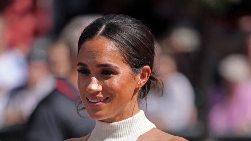 The Duchess of Sussex described her experience as ‘really hard’, saying in her podcast that she was ‘the smart one’ rather than the pretty one.