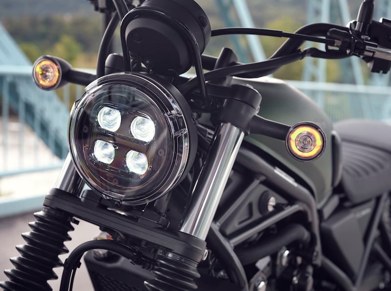 The front headlamp gets LEDs as standard