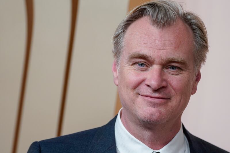 Christopher Nolan arrives at the 96th Academy Awards Oscar nominees luncheon (Jordan Strauss/Invision/AP)