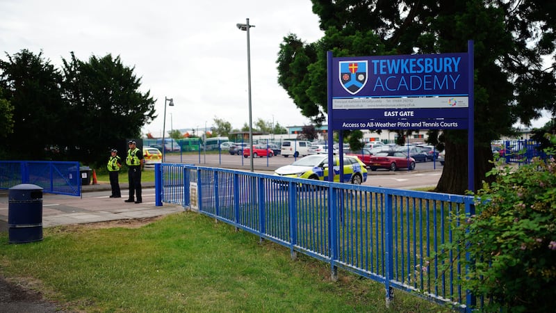 Tewkesbury Academy in Gloucesershire was locked down after the incident (Ben Birchall/PA)