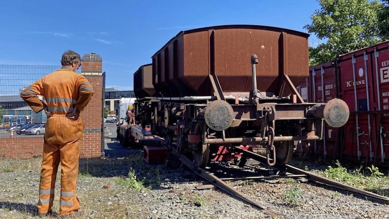 Downpatrick &amp; County Down Railway has saved four historic railway wagons - the last type ever to be built in Ireland - from being scrapped 